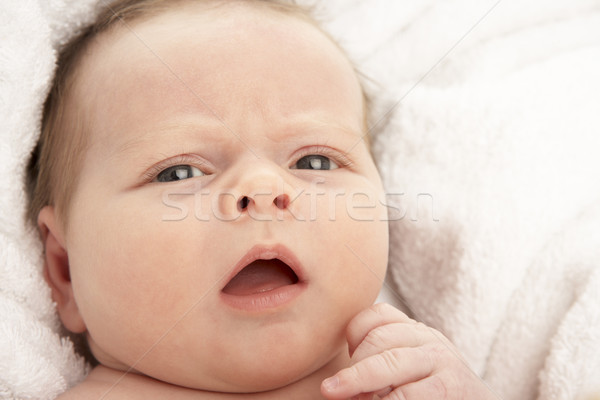 Close Up Of Baby On Towel Stock photo © monkey_business