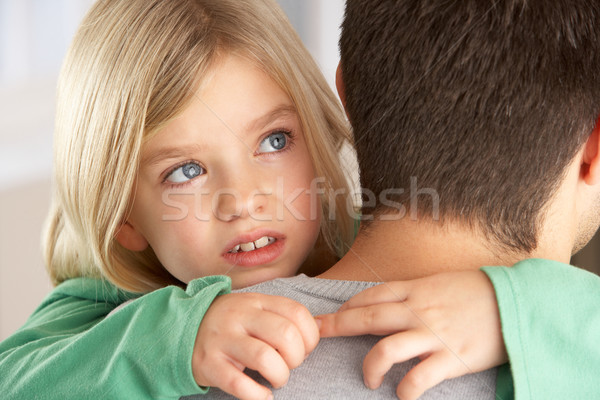 Portrait Of Happy Daughter Looking Over Fathers Shoulder Stock photo © monkey_business