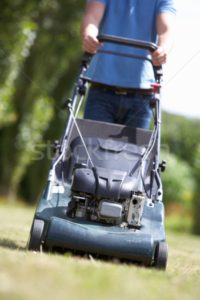 Man mowing lawn Stock photo © monkey_business