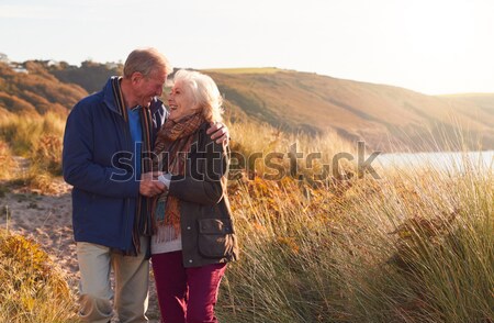 Young couple on country walk Stock photo © monkey_business