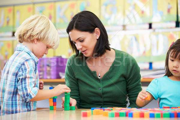 Foto stock: Elemental · maestro · aula · nina · escuela