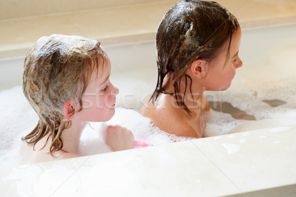 Two Girls Sharing Bubble Bath Stock photo © monkey_business