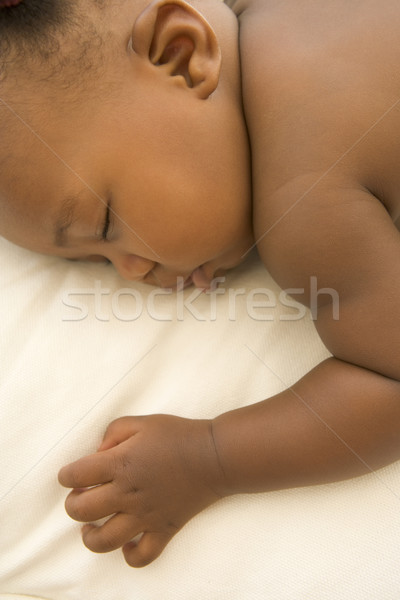 Copil dormit femeie drăguţ obosit Imagine de stoc © monkey_business