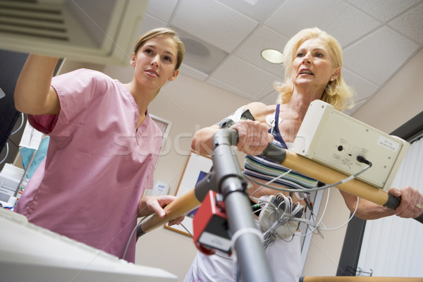 Krankenschwester Patienten Gesundheit überprüfen Frauen medizinischen Stock foto © monkey_business