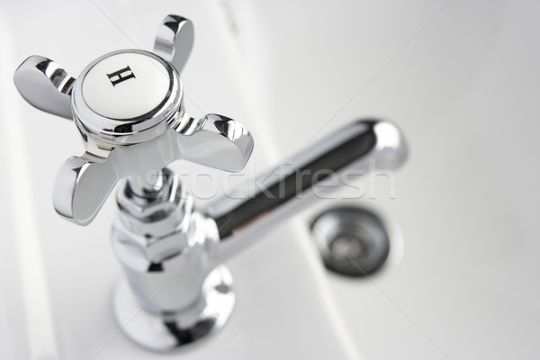 Hot Tap On Hand Basin Stock photo © monkey_business