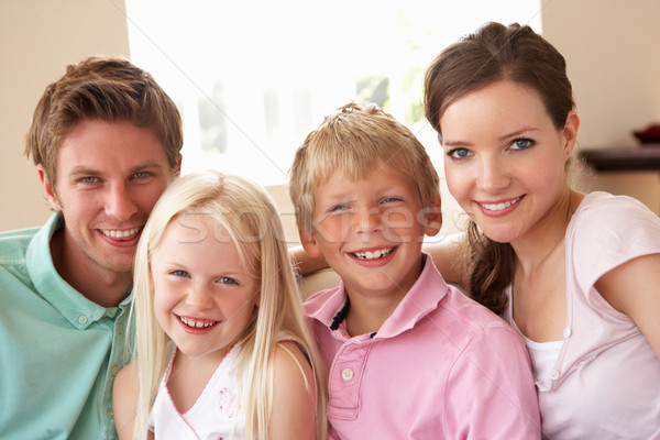 Famille séance canapé maison ensemble enfant [[stock_photo]] © monkey_business