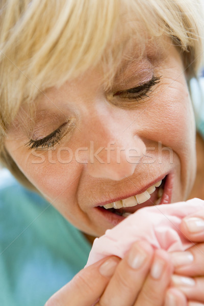 Femeie sănătate bolnav senior culoare caucazian Imagine de stoc © monkey_business