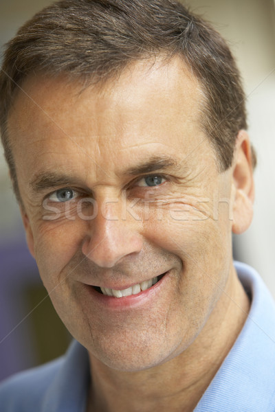 Portré középkorú férfi mosolyog kamera arc boldog Stock fotó © monkey_business