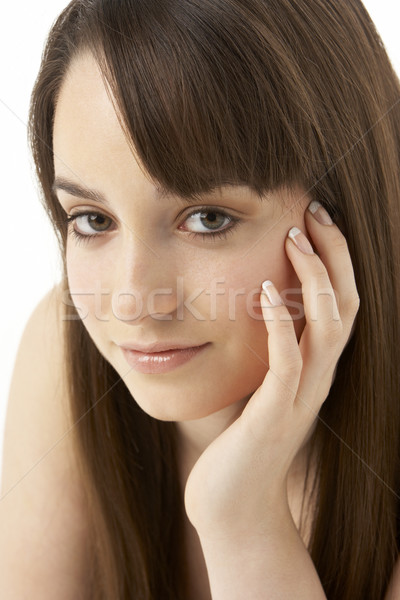 Stúdió portré tinilány fehér nő szín Stock fotó © monkey_business