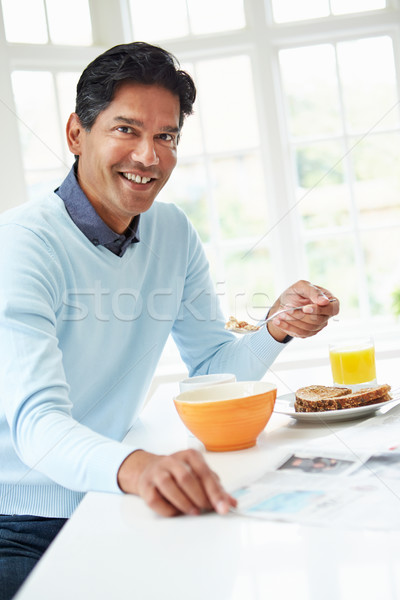 Indian homme déjeuner maison alimentaire [[stock_photo]] © monkey_business