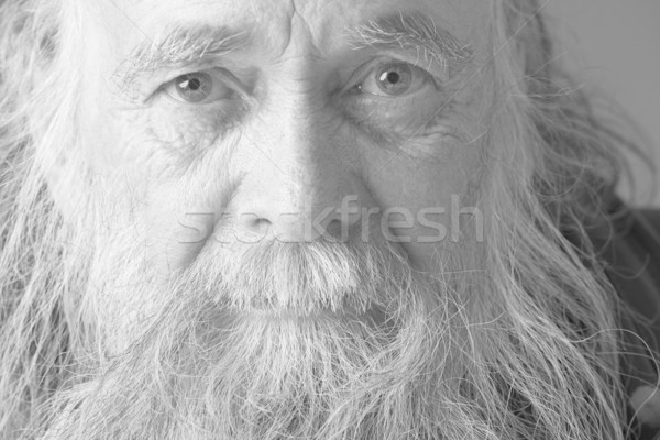 старший человека долго борода печально бездомным Сток-фото © monkey_business