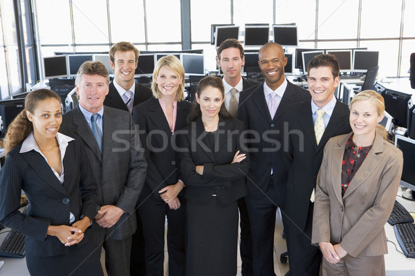 Foto stock: Grupo · tiro · stock · oficina · mujeres · de · trabajo