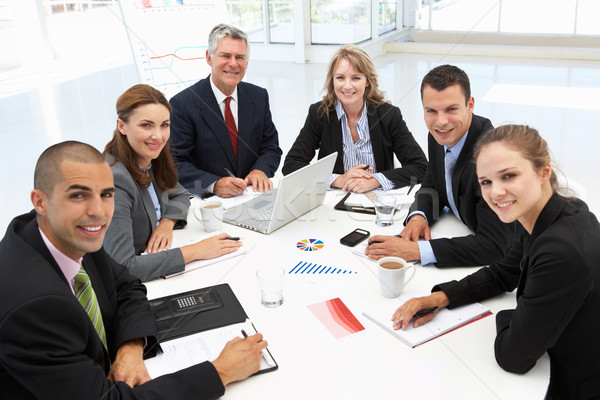 Mixed group in business meeting Stock photo © monkey_business