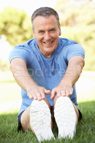 старший человека парка фитнес лет Сток-фото © monkey_business