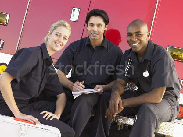 Trois paperasserie séance médicaux [[stock_photo]] © monkey_business