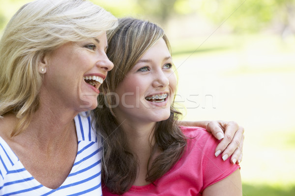 Mujer hija nina feliz retrato Foto stock © monkey_business