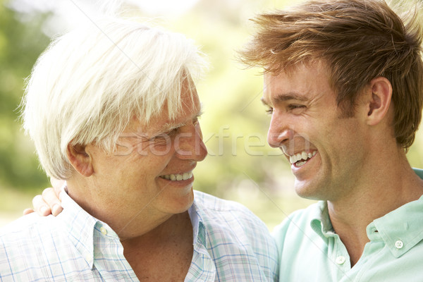 Portrait Of Senior Man Talking To Adult Son Stock photo © monkey_business