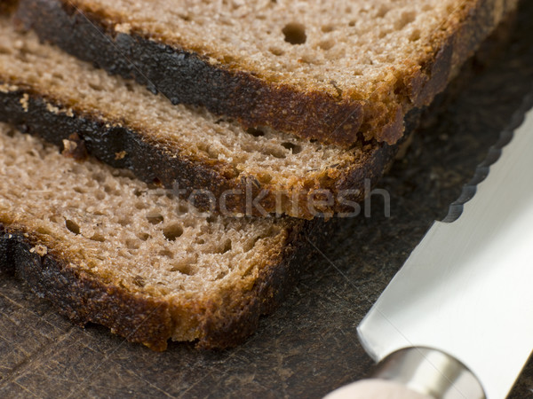 Slices of Rye Bread on a Chopping Board Stock photo © monkey_business