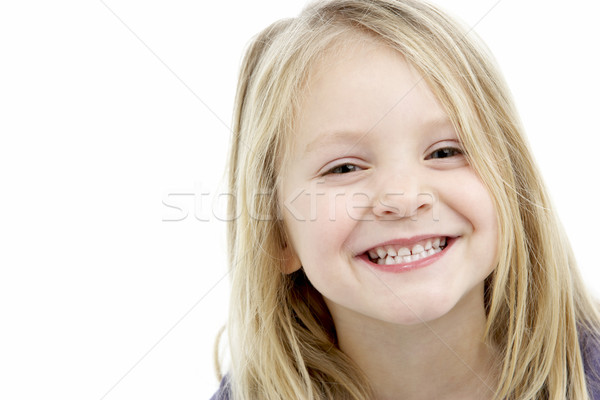 Portré mosolyog négyéves lány boldog gyermek Stock fotó © monkey_business