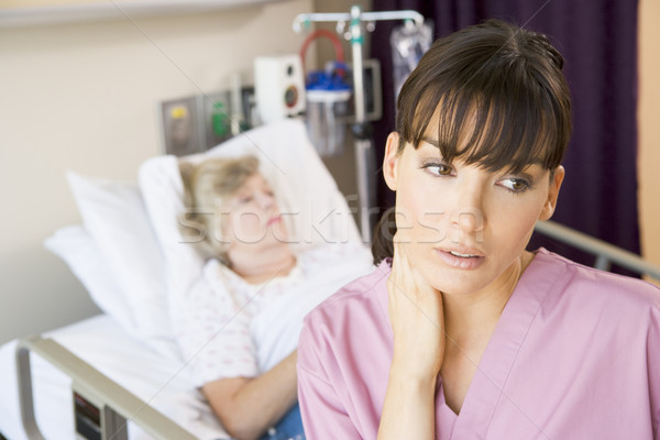 Сток-фото: медсестры · Постоянный · больницу · устал · женщины · женщины