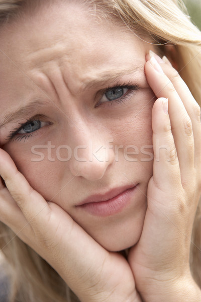 Portrait Of Teenage Girl Frowning Stock photo © monkey_business
