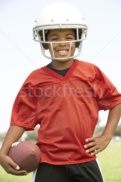 Młodych chłopców amerykański piłka nożna zespołu dzieci Zdjęcia stock © monkey_business