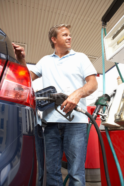 Detail Of Female Motorist Filling Car With Petrol At Petrol Stat Stock photo © monkey_business