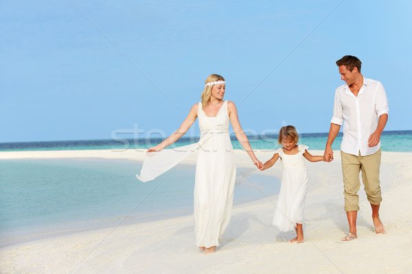 Family At Beautiful Beach Wedding Stock photo © monkey_business