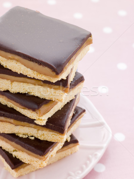 Stock fotó: Csokoládé · karamell · étel · gyerekek · főzés · desszert