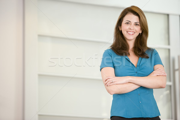 Horizontal negócio feliz trabalhar retrato feminino Foto stock © monkey_business