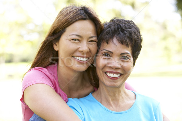 Senior Woman With Adult Daughter In Park Stock photo © monkey_business