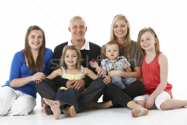 Shot familie groep vergadering studio Stockfoto © monkey_business