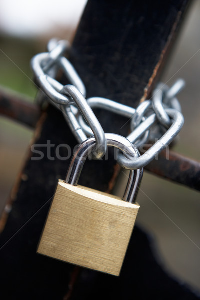 Chain and padlock Stock photo © monkey_business
