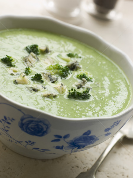 Bowl of Broccoli and Stilton Soup Stock photo © monkey_business