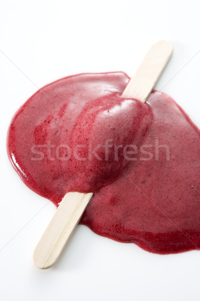 Gesmolten stick Rood ijs dessert Stockfoto © monkey_business