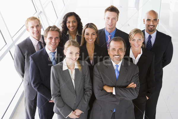 Overhead view of office staff Stock photo © monkey_business