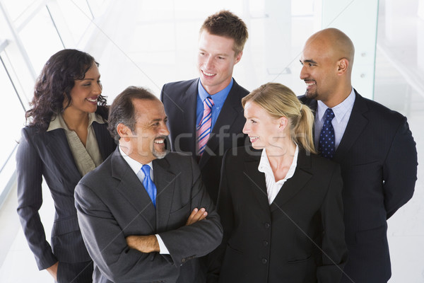 Overhead view of office staff Stock photo © monkey_business