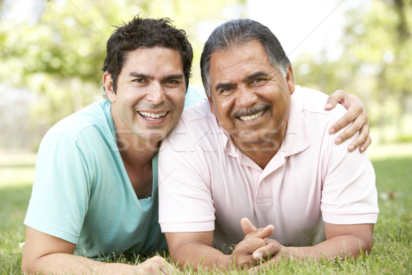 Father With Adult Son In Park Stock photo © monkey_business