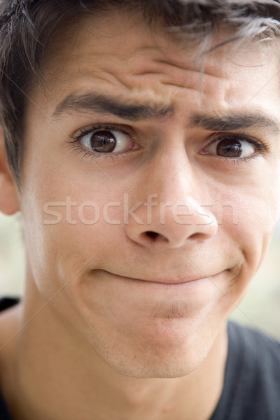 Kafa atış endişeli adam üzücü portre Stok fotoğraf © monkey_business