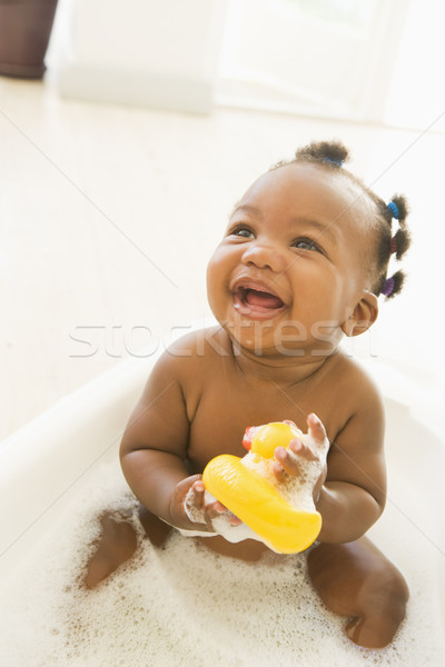 Baby divertente sorridere ridere sapone Foto d'archivio © monkey_business