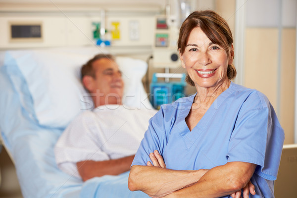 Portrait Of Nurse With Patient In Background Stock photo © monkey_business
