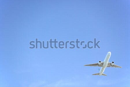 Commercial Airplane Flying Against A Blue Sky Stock photo © monkey_business