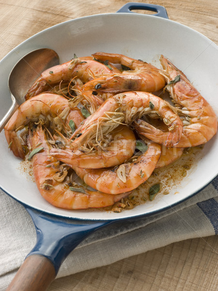 Mediterranean Prawns cooked in Pastis Stock photo © monkey_business