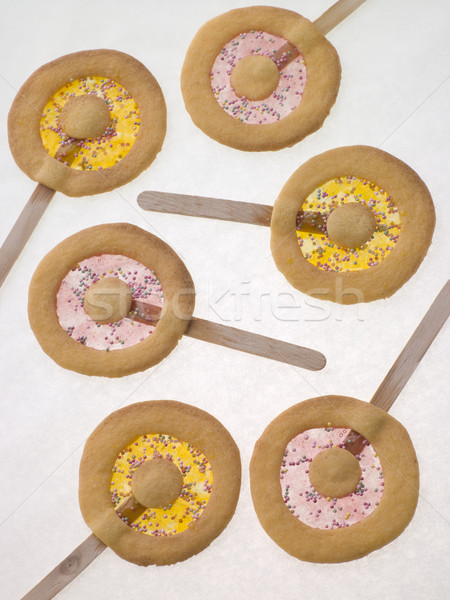 Candy and Shortbread Biscuit Lollipops Stock photo © monkey_business