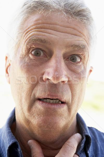 Portret geschokt gezicht man persoon Stockfoto © monkey_business