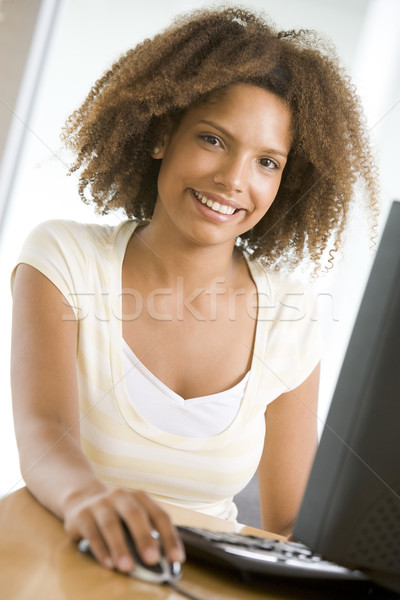 Teenage Girl Using Desktop Computer  Stock photo © monkey_business