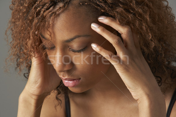 Studio Portrait Of Stressed Teenage Girl Stock photo © monkey_business