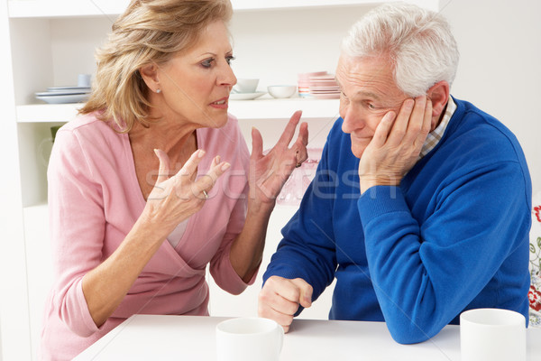 Senior Couple Having Argument At Home Stock photo © monkey_business