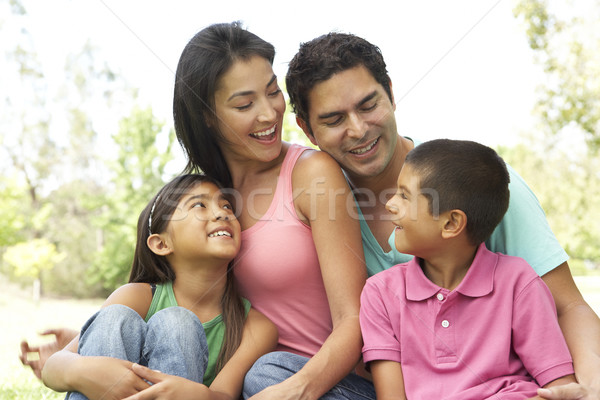 Portrait jeunes famille parc enfants homme [[stock_photo]] © monkey_business