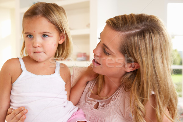 Moeder ziek kind triest jonge Stockfoto © monkey_business